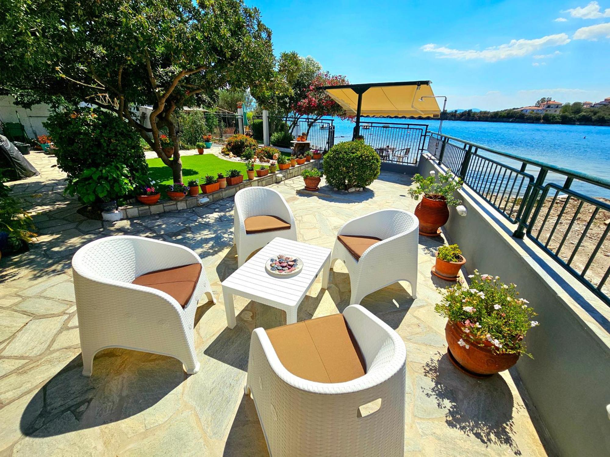Polianthi Seaside House Villa Marathos  Bagian luar foto